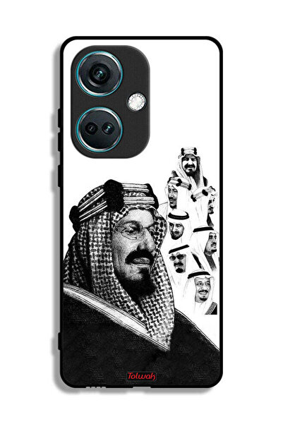 Tolwak غطاء حماية لهاتف OnePlus Nord CE3 - ملصق فني أبيض وأسود لملوك المملكة ...