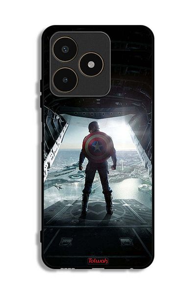 Tolwak Realme C53 Protective Case Cover Portrait Display Captain America