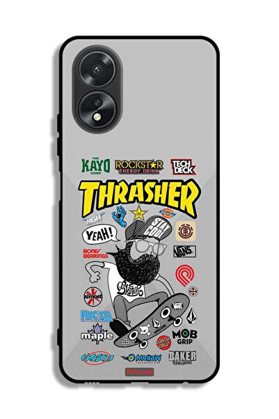 Tolwak غطاء حماية لهاتف Oppo A38 مع ملصق Thrasher