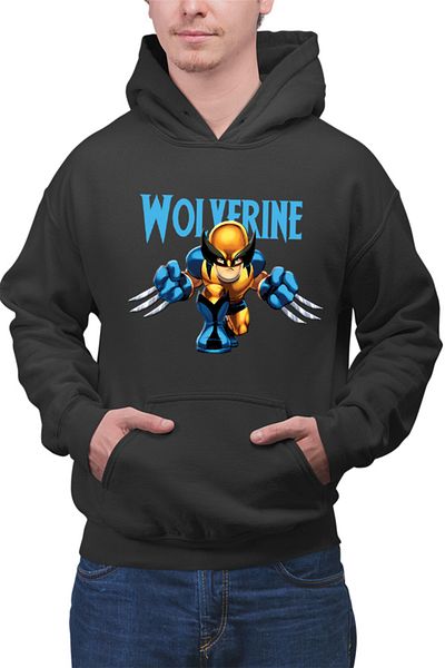 OEM Hanorac Barbati Wolverine Chibi Small Claws Fast Ability Action Horror
