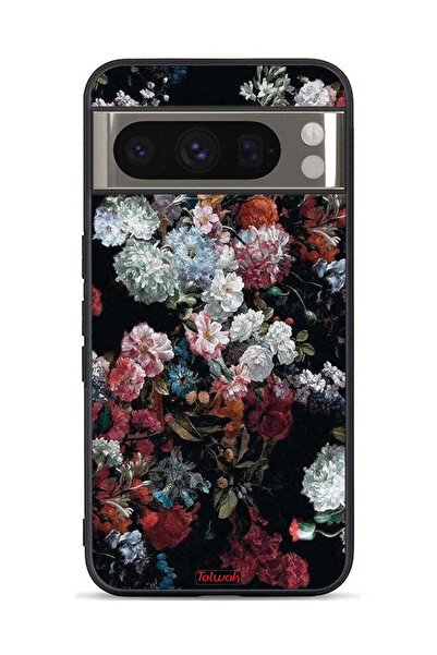 Tolwak غطاء حماية لجهاز Google Pixel 8 Pro بنقشة ورود عتيقة