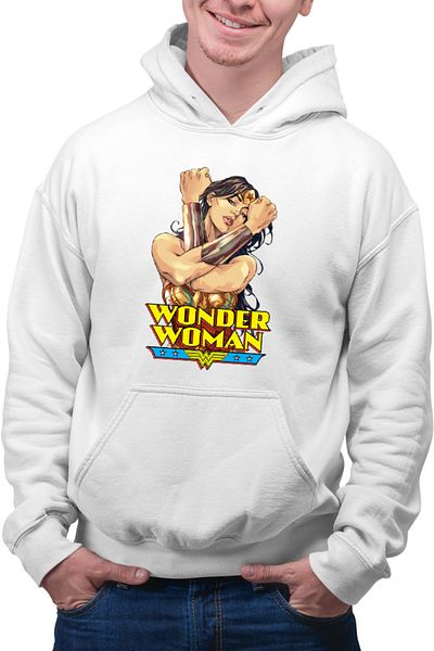 OEM Men's Hoodie Wonder Woman Logo Stunning Comics