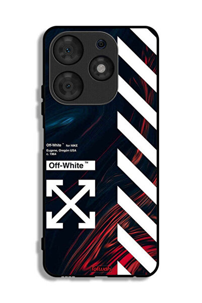 Tolwak Tecno Spark 10 Pro Protective Case Cover Off White Sticker