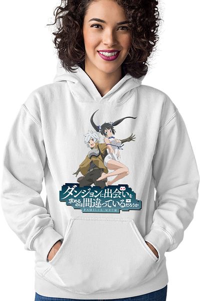 OEM DanMachi Hestia Bell Fall Fight Sky Dungeon Women's Hoodie