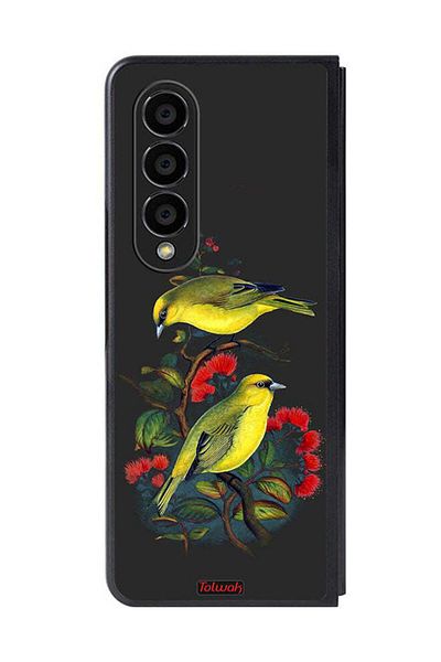 Tolwak Samsung Galaxy Z Fold 4 Protective Case Cover Birds