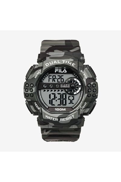 Fila Adult Unisex Digital Watch, Black 38-171-002, 52 mm