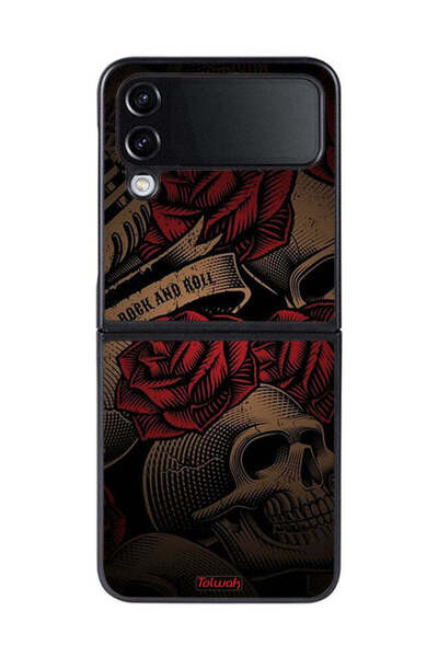 Tolwak غطاء حماية لهاتف Samsung Galaxy Z Flip 4 Rok And Roll