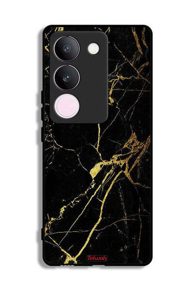 Tolwak غطاء حماية لهاتف فيفو V29 - متصدع - رخام