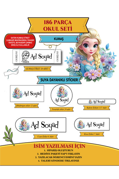 murat etiket Sticker Label, Stationery Label, Elsa Label