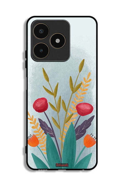 Tolwak غطاء حماية لهاتف Realme C53 برسومات نباتية