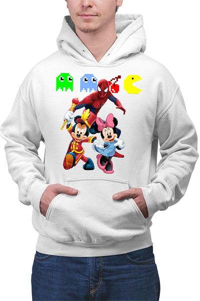 OEM Hanorac Barbati Spiderman Mickey Mouse Daisy Pacman Emotes