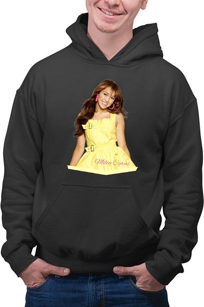 OEM Men's Hoodie Miley Cyrus Playful Kids Show Disney Cartoons