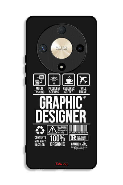 Tolwak Honor X9b Protective Case Cover Graphic Designer Sticker