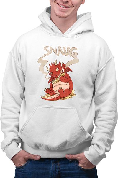 OEM Hanorac Barbati Lord of the Rings Dragon Gold Happy Cartoon Medieval