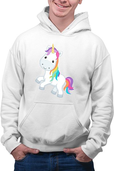 OEM Men's Hoodie Unicorn Squad Colorful Cute Toy Fluffy