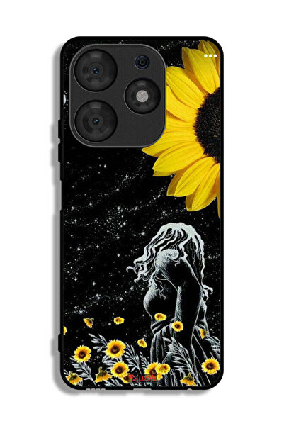 Tolwak غطاء حماية من تكنو سبارك 10 برو بتصميم فتاة تنظر إلى القمر