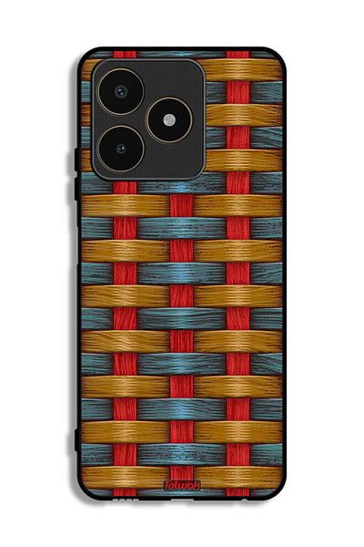 Tolwak Realme C53 Protective Case Cover Strips Art Pattern