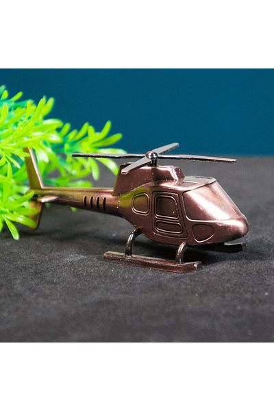 Wolawood Handmade Metal Helicopter Retro Design Decorative Gift Trinket Desktop Accessory for Home Office