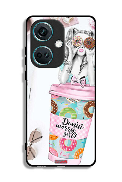 Tolwak غطاء حماية لهاتف OnePlus Nord CE3 - فتاة القلق دونات