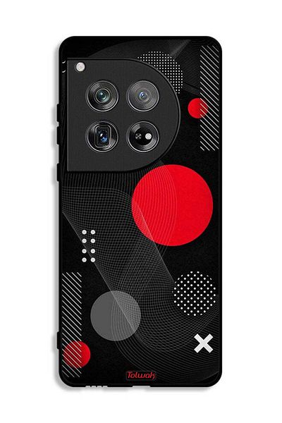 Tolwak OnePlus 12 Protective Case Cover Round And Cross Shape Pattern