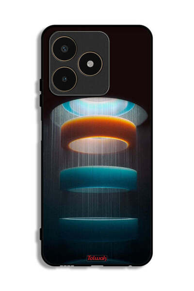 Tolwak غطاء حماية Realme C53 بنمط حلقات فنية