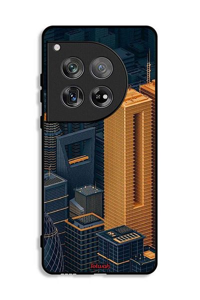 Tolwak غطاء حماية لهاتف OnePlus 12 برسومات مباني فنية