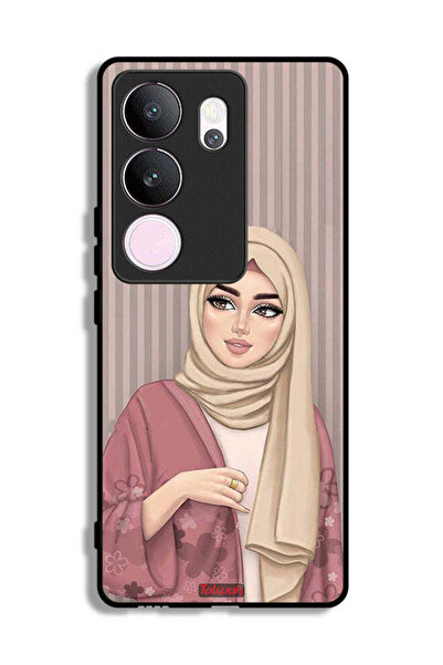 Tolwak غطاء حماية لهاتف فيفو V29 برو برسومات فتاة محجبة