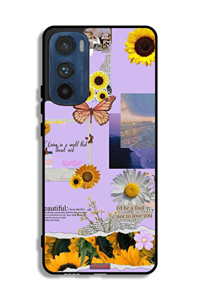Tolwak Motorola Edge 30 Protective Case Cover Beautiful Sunflower Stickers