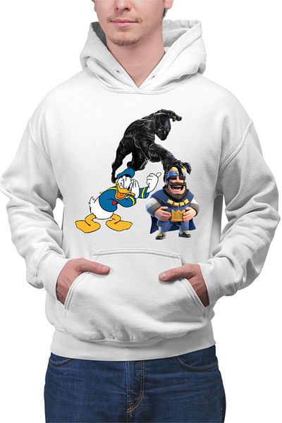 OEM Men's Hoodie Black Panther Donald Duck Brawl Stars King