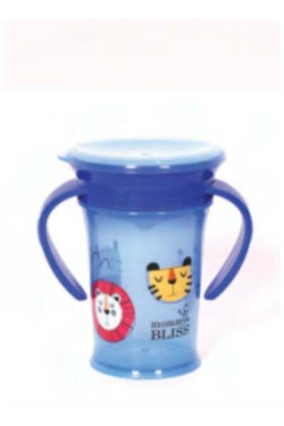 Aidplus كوب سحري للأطفال الصغار والرضع - كوب شرب مقاوم للانسكاب مع حافة شرب ب...