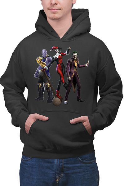 OEM Hanorac Barbati Joker Harley Quinn Woman Thanos Evil Real Life Story