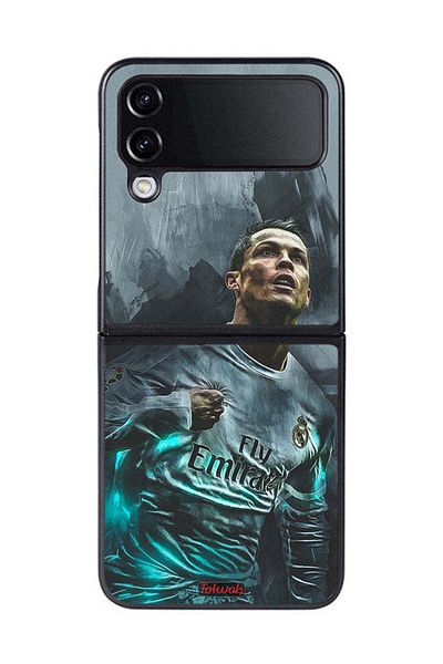 Tolwak Samsung Galaxy Z Flip 4 Protective Case Cover Cristiano Ronaldo Art
