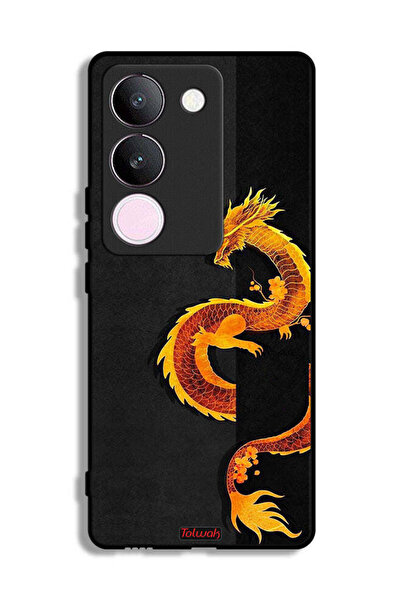 Tolwak غطاء حماية لهاتف vivo V29 بفن التنين