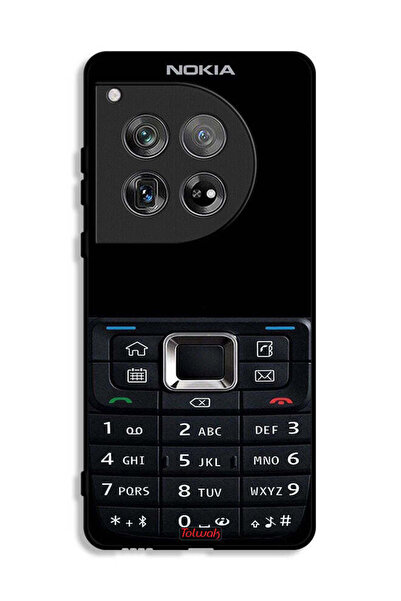 Tolwak غطاء حماية لهاتف OnePlus 12 بنمط هاتف قديم