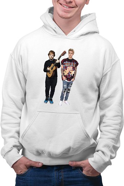 OEM Men's Hoodie Ed Sheeran Justin Bieber Feat Duo