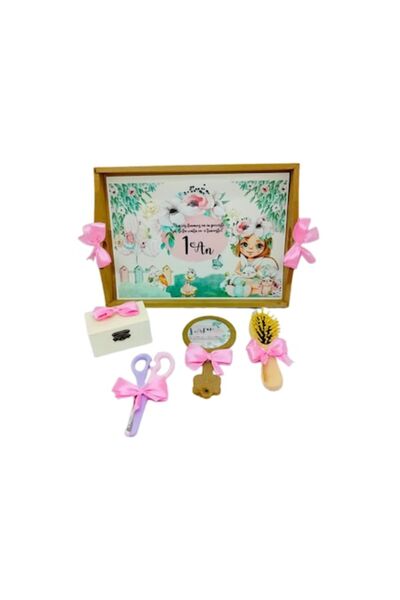 OEM Set tavă pentru tăierea lacătului, 5 piese, fetiță personalizată cu iepuraș