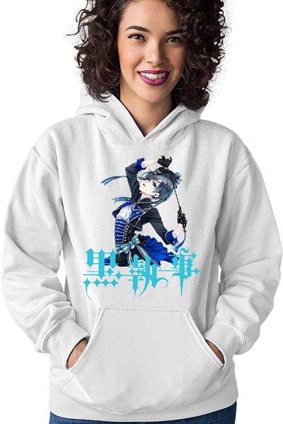 OEM Women's Hoodie Black Butler Ciel Naoki Otaku Love