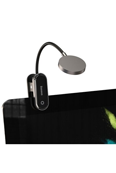 Baseus Mini lampka lampa LED do czytania ekranu z klipsem szary