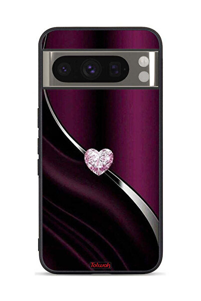 Tolwak غطاء حماية لجهاز Google Pixel 8 Pro بتصميم قلب ماسي