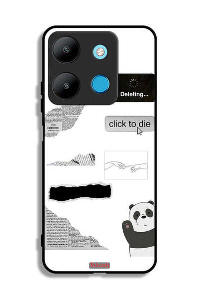 Tolwak غطاء حماية لهاتف Infinix Smart 7 بملصق باندا