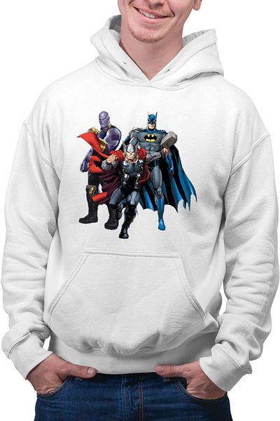 OEM Men's Hoodie Thor Batman Thanos American Comics Action