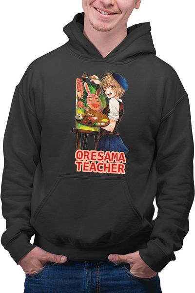 OEM Men's Hoodie Oresama Teacher Mafuyu Art Painting Usagi Mask