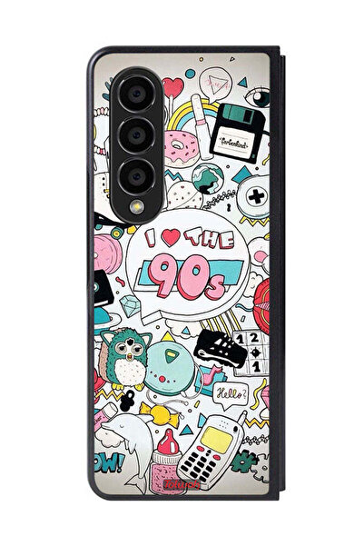 Tolwak غطاء حماية لهاتف Samsung Galaxy Z Fold 4 - أحب التسعينيات