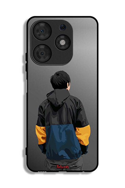 Tolwak Tecno Spark 10 Pro Protective Case Cover Boy Portrait Art