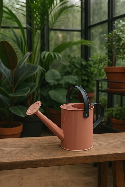 Koopman Garden hand sprinkler, made of metal, modern design, pastel colors 13cm