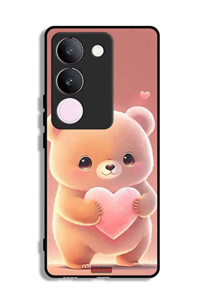 Tolwak غطاء حماية فيفو V29 على شكل باندا صغير لطيف يحمل قلبًا