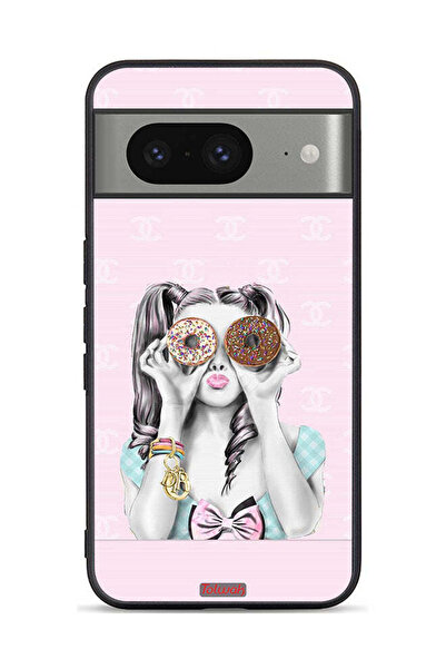 Tolwak غطاء حماية لجهاز Google Pixel 8 يحمل قطعتين من الدونات