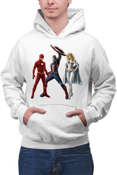 OEM Hanorac Barbati Flash Emma Frost The Avengers Fight Captain Multiverse
