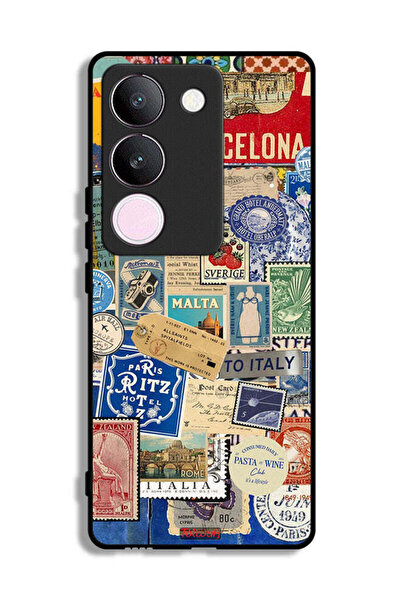 Tolwak ملصقات غطاء حماية لهاتف فيفو S17 لمدن مختلفة