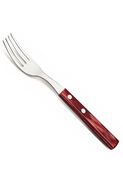 HENDI Widelec stołowy do pizzy steków nierdzewny HORECA zestaw 12 szt. dł. 200 mm czerwony